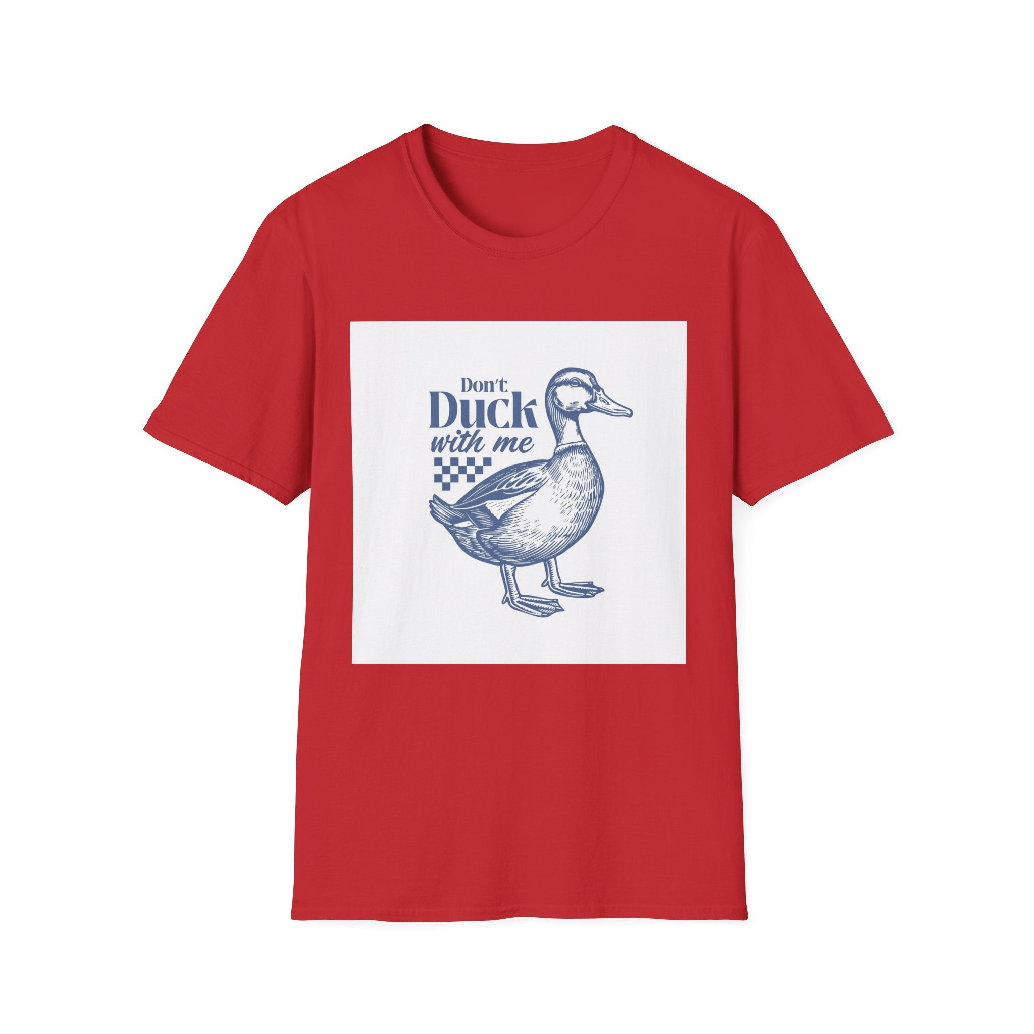 Funny Duck T-Shirt, Quirky Gift for Duck Lovers, Casual Wear for Animal Enthusiasts, Unique Birthday Gift, Cute Farm Animal Tee