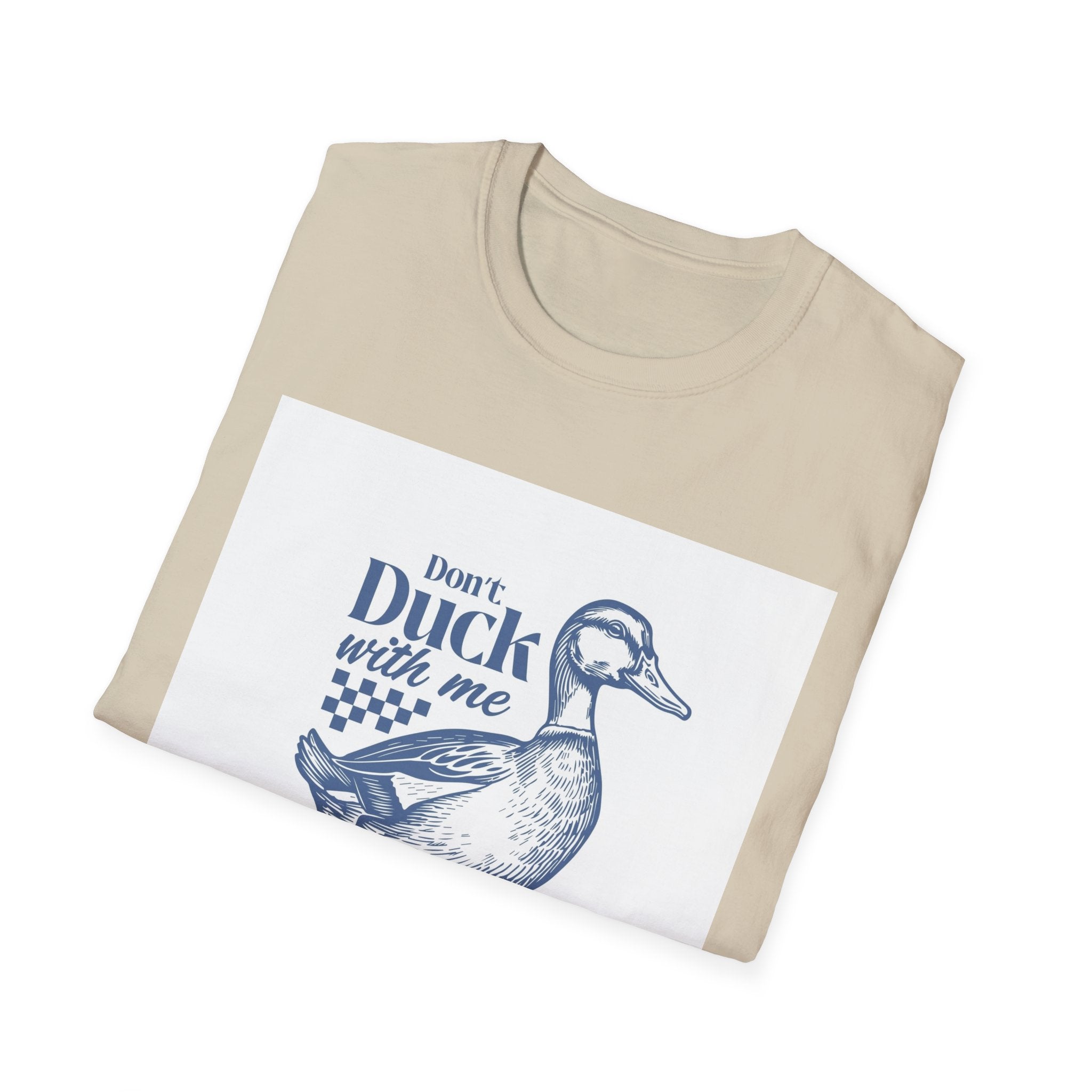 Funny Duck T-Shirt, Quirky Gift for Duck Lovers, Casual Wear for Animal Enthusiasts, Unique Birthday Gift, Cute Farm Animal Tee