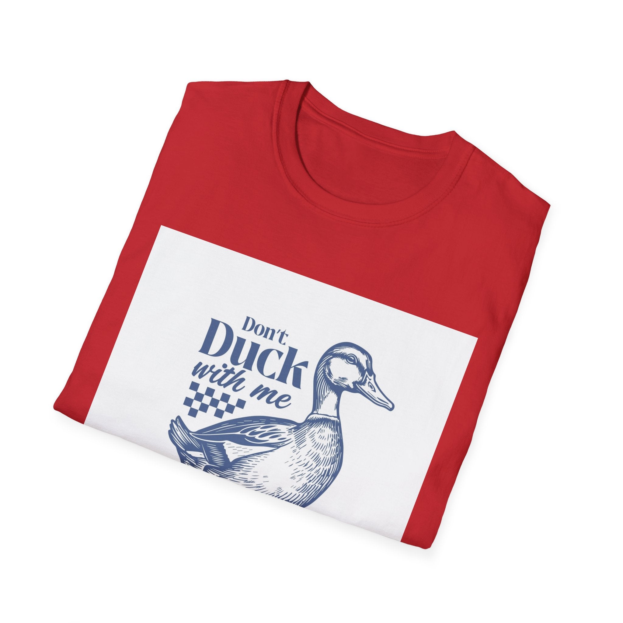Funny Duck T-Shirt, Quirky Gift for Duck Lovers, Casual Wear for Animal Enthusiasts, Unique Birthday Gift, Cute Farm Animal Tee