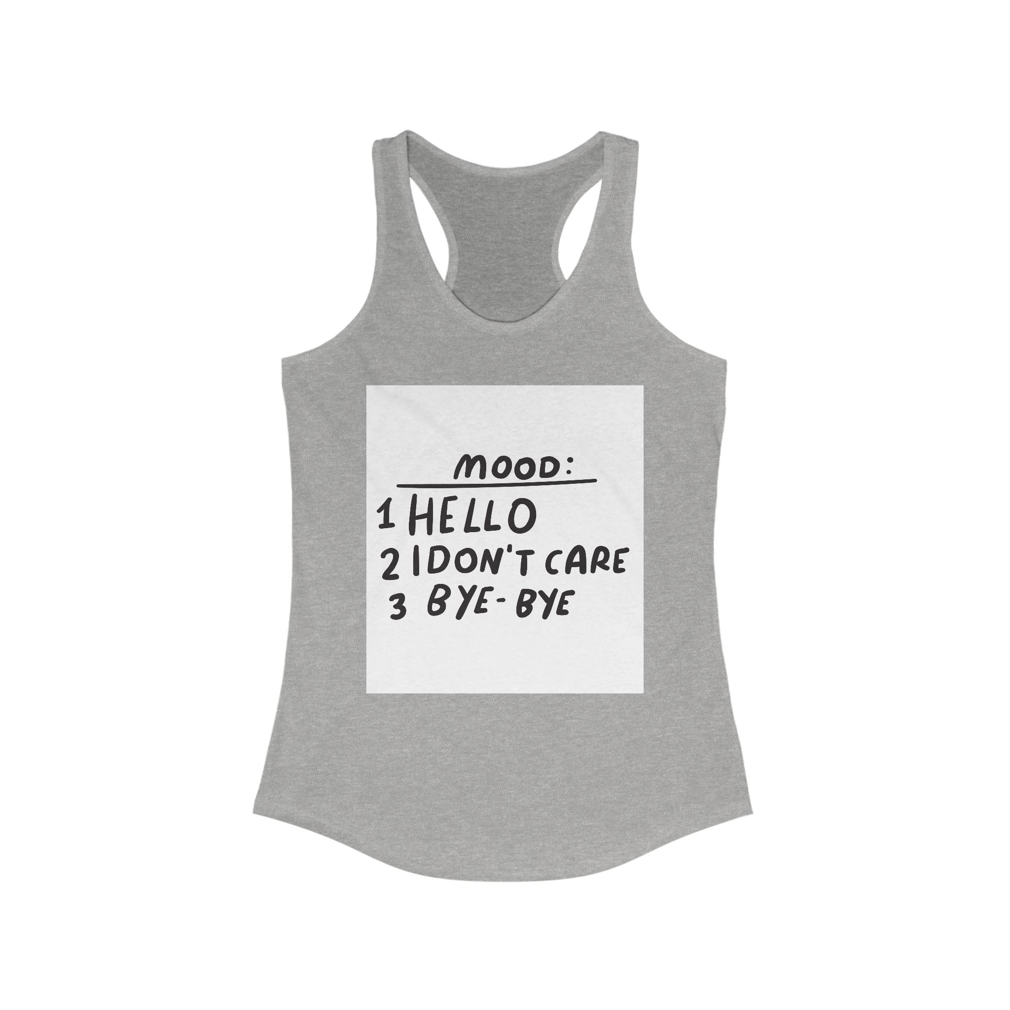 Mood Graphic Women's Tank Top, Casual Summer Wear, Gift for Her, Funny Tee, Workout Top, Vacation Essential
