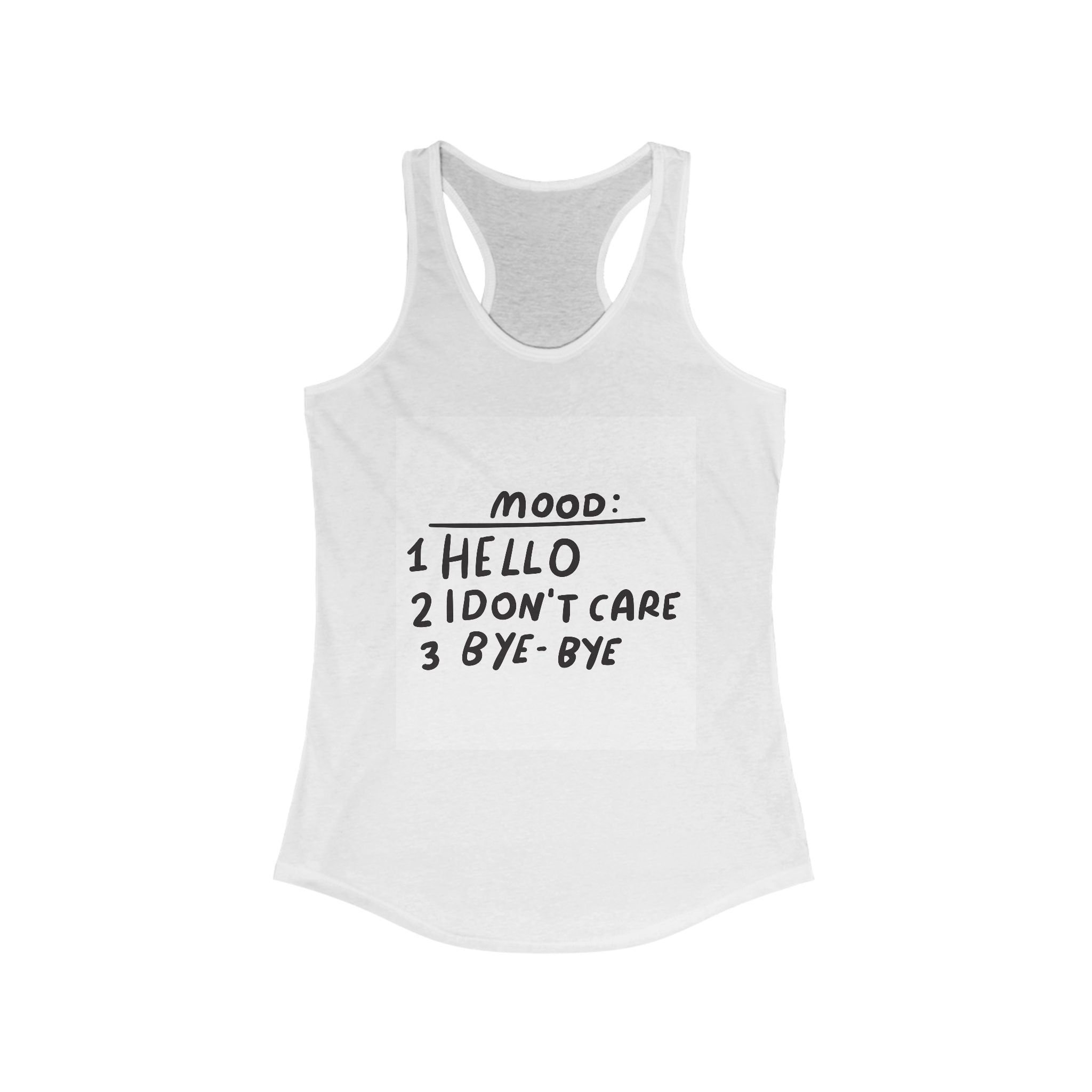 Mood Graphic Women's Tank Top, Casual Summer Wear, Gift for Her, Funny Tee, Workout Top, Vacation Essential