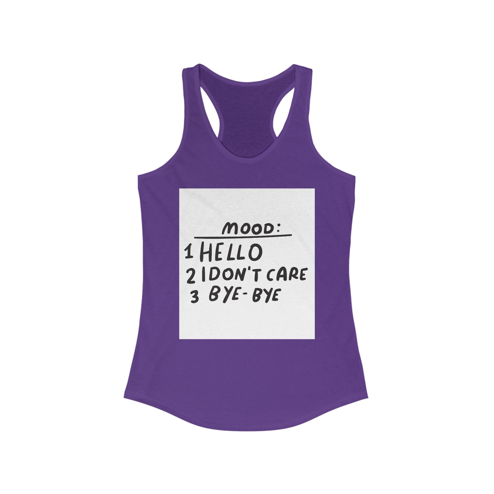 Mood Graphic Women's Tank Top, Casual Summer Wear, Gift for Her, Funny Tee, Workout Top, Vacation Essential