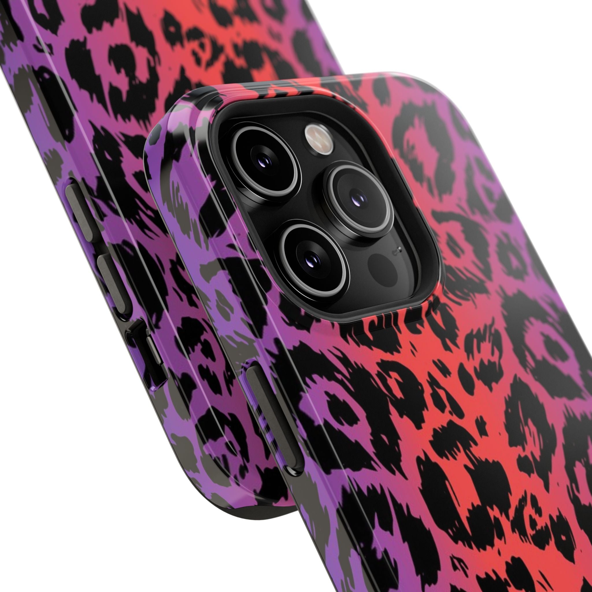 Colorful Leopard Print Phone Case, Impact Protection, Animal Print, Trendy [...]