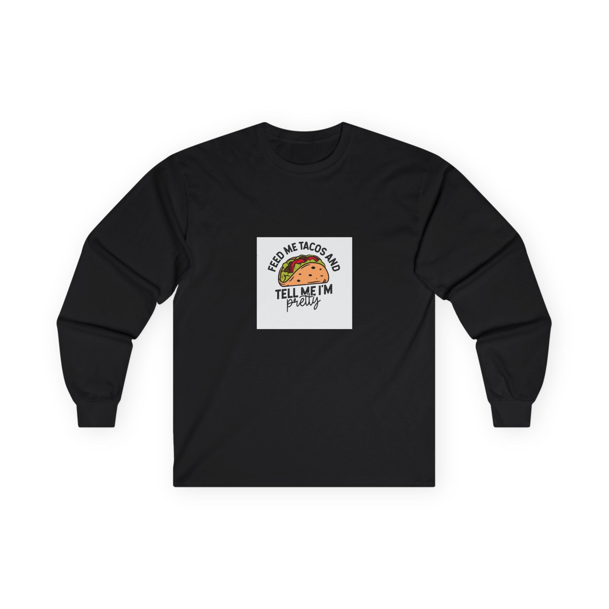 Funny Taco Long Sleeve Tee, Unisex Humor Shirt, Foodie Gift, Party Wear, [...]