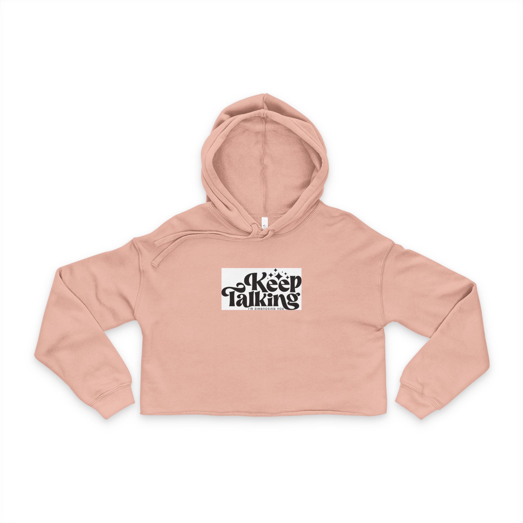 Keep Talking Women's Cropped Hoodie, Casual Crop Sweatshirt, Inspirational [...]
