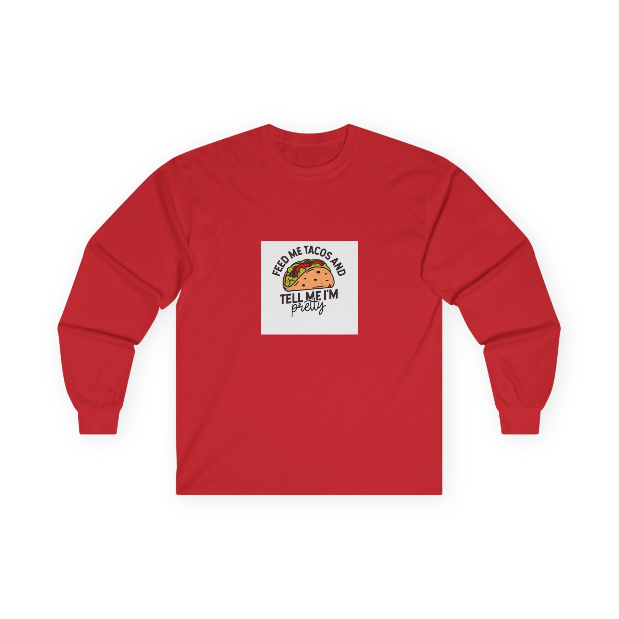 Funny Taco Long Sleeve Tee, Unisex Humor Shirt, Foodie Gift, Party Wear, [...]