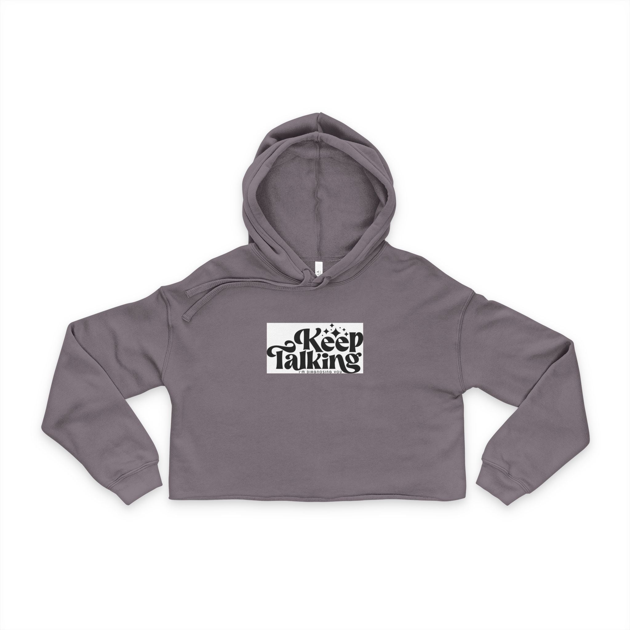 Keep Talking Women's Cropped Hoodie, Casual Crop Sweatshirt, Inspirational [...]