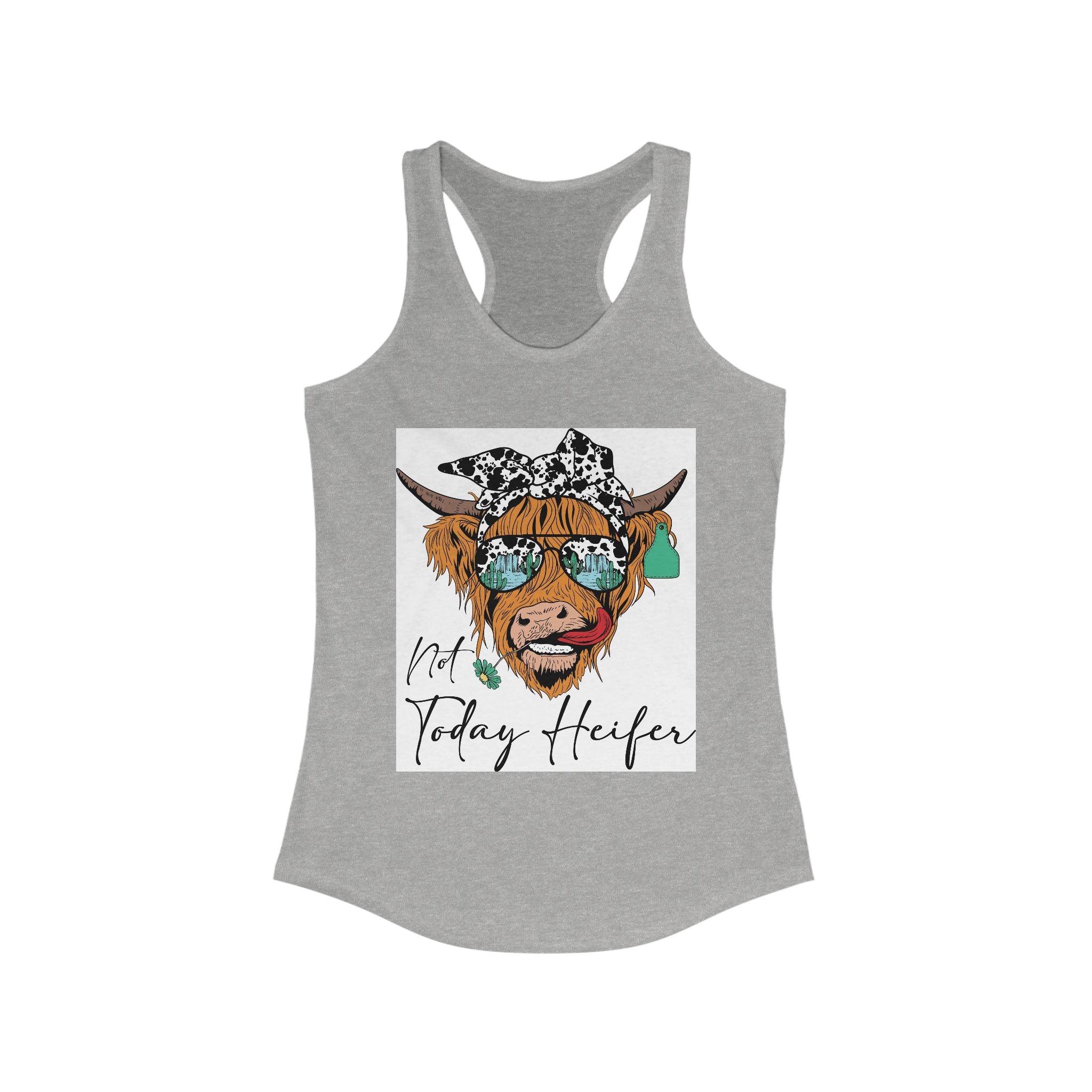 Whimsical Cow Tank Top for Women, Cute Farm Animal Tee, Summer Fashion, [...]