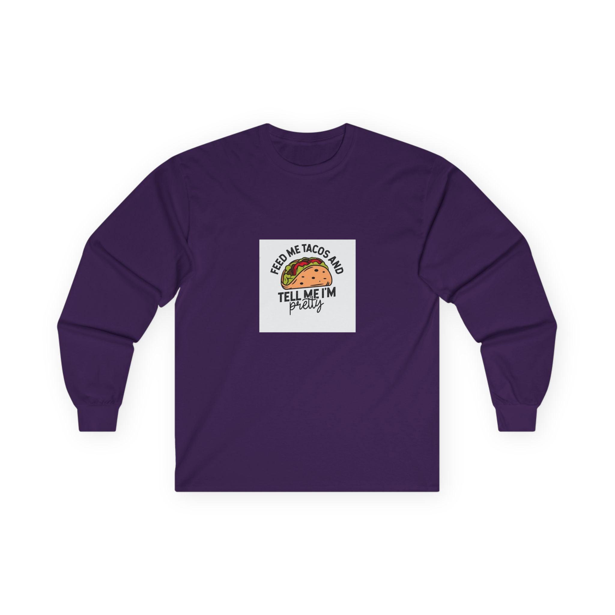 Funny Taco Long Sleeve Tee, Unisex Humor Shirt, Foodie Gift, Party Wear, [...]