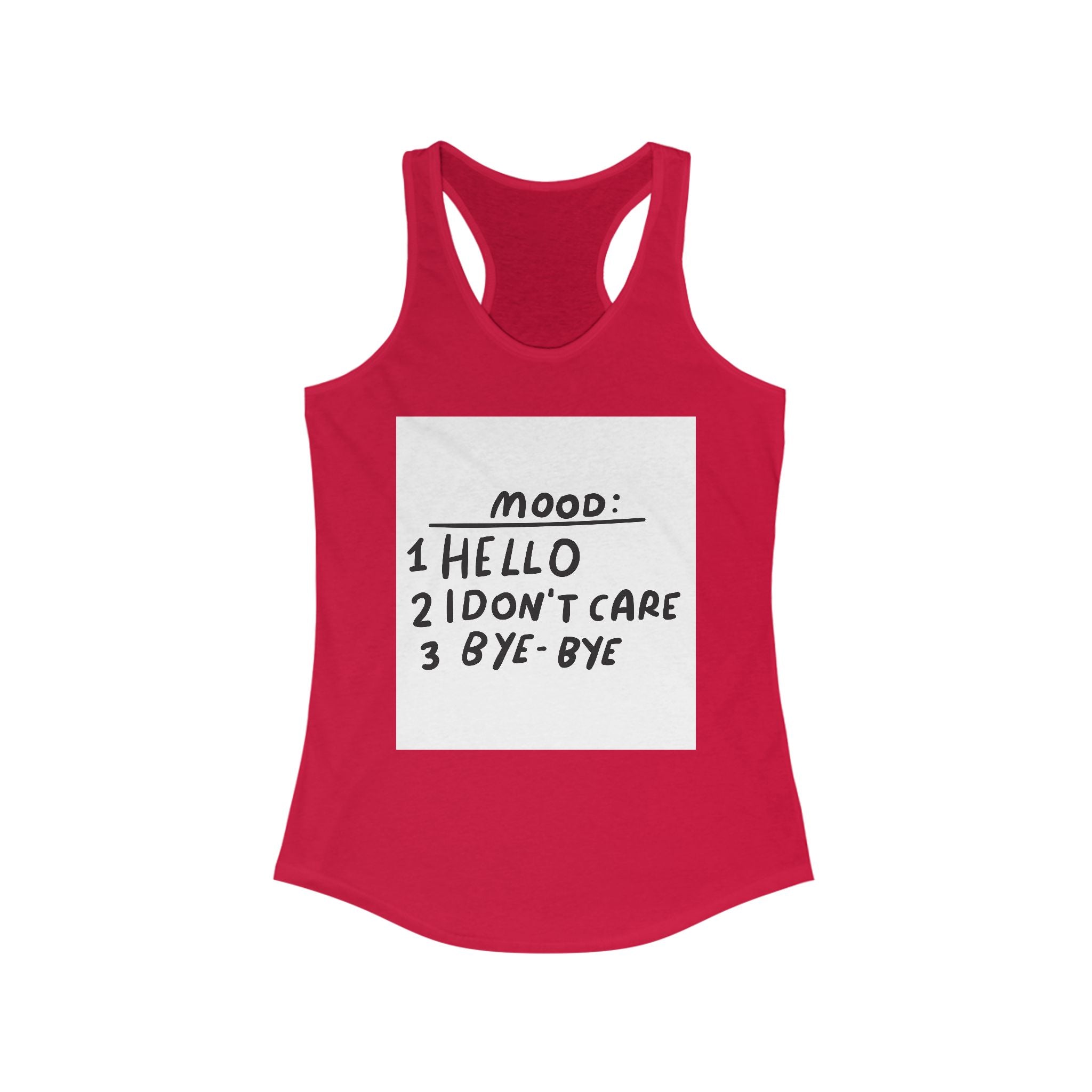 Mood Graphic Women's Tank Top, Casual Summer Wear, Gift for Her, Funny Tee, Workout Top, Vacation Essential