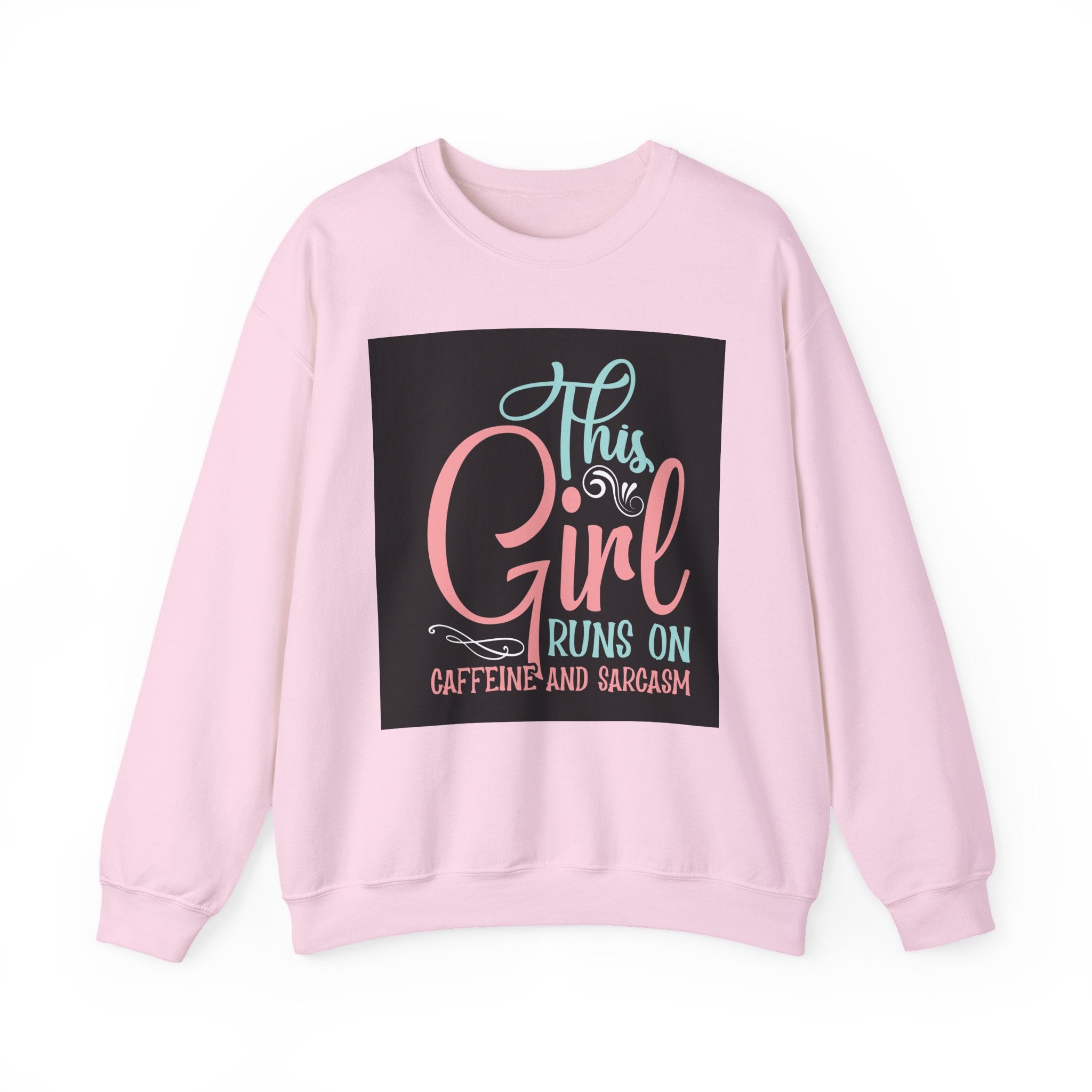 Caffeine & Sarcasm Sweatshirt, Funny Gift, Cozy Crewneck, Unisex Apparel, Comfy Casual Wear, Perfect for Coffee Lovers