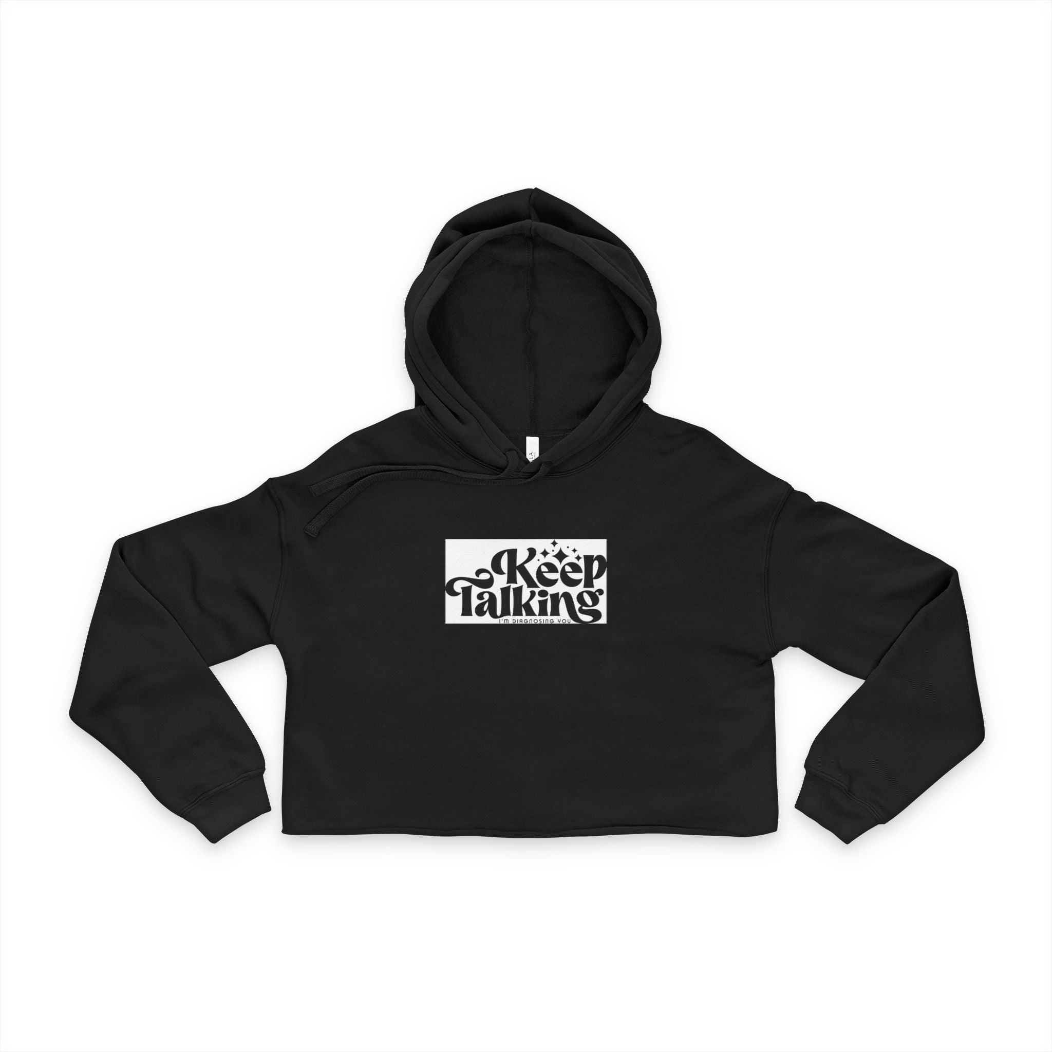 Keep Talking Women's Cropped Hoodie, Casual Crop Sweatshirt, Inspirational [...]