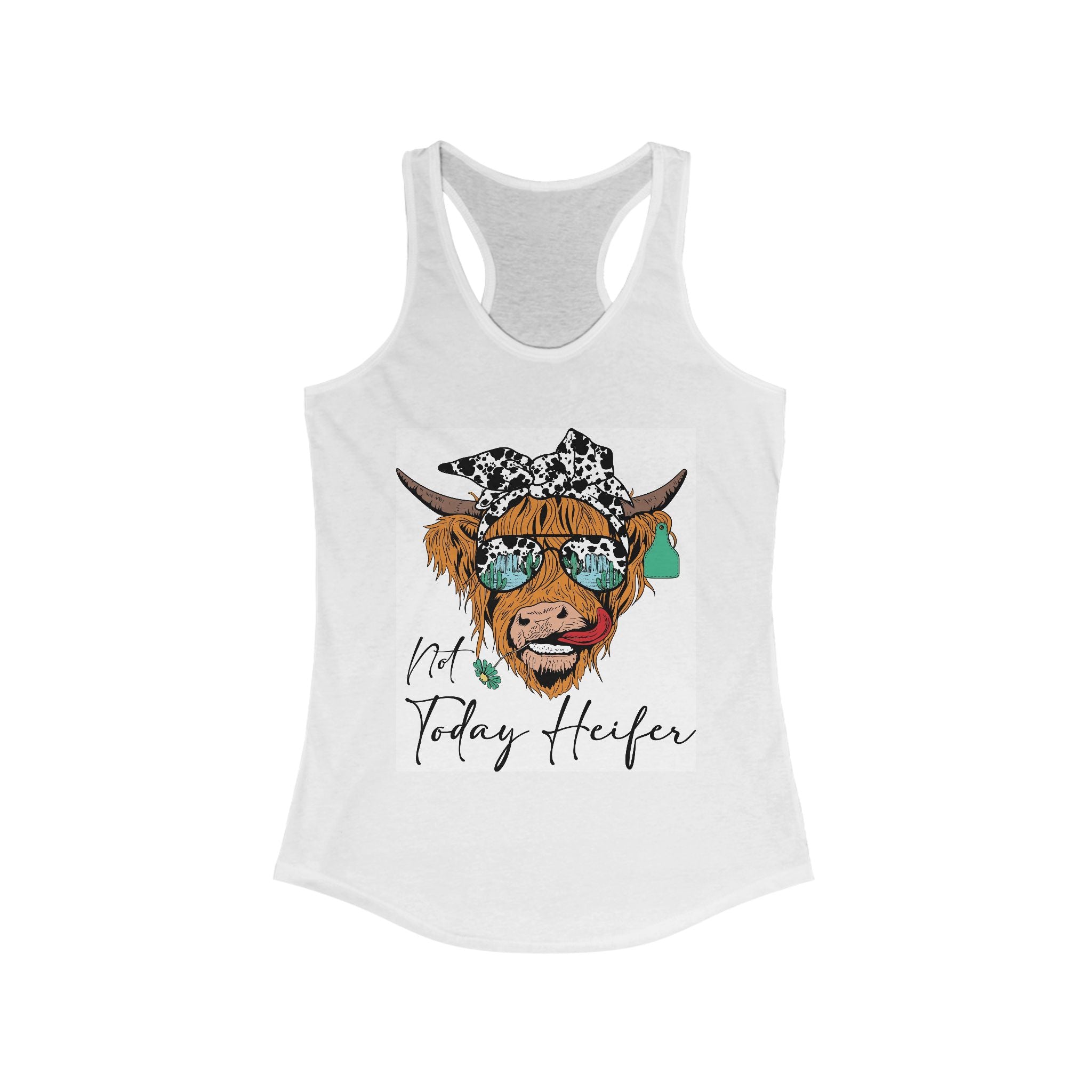 Whimsical Cow Tank Top for Women, Cute Farm Animal Tee, Summer Fashion, [...]