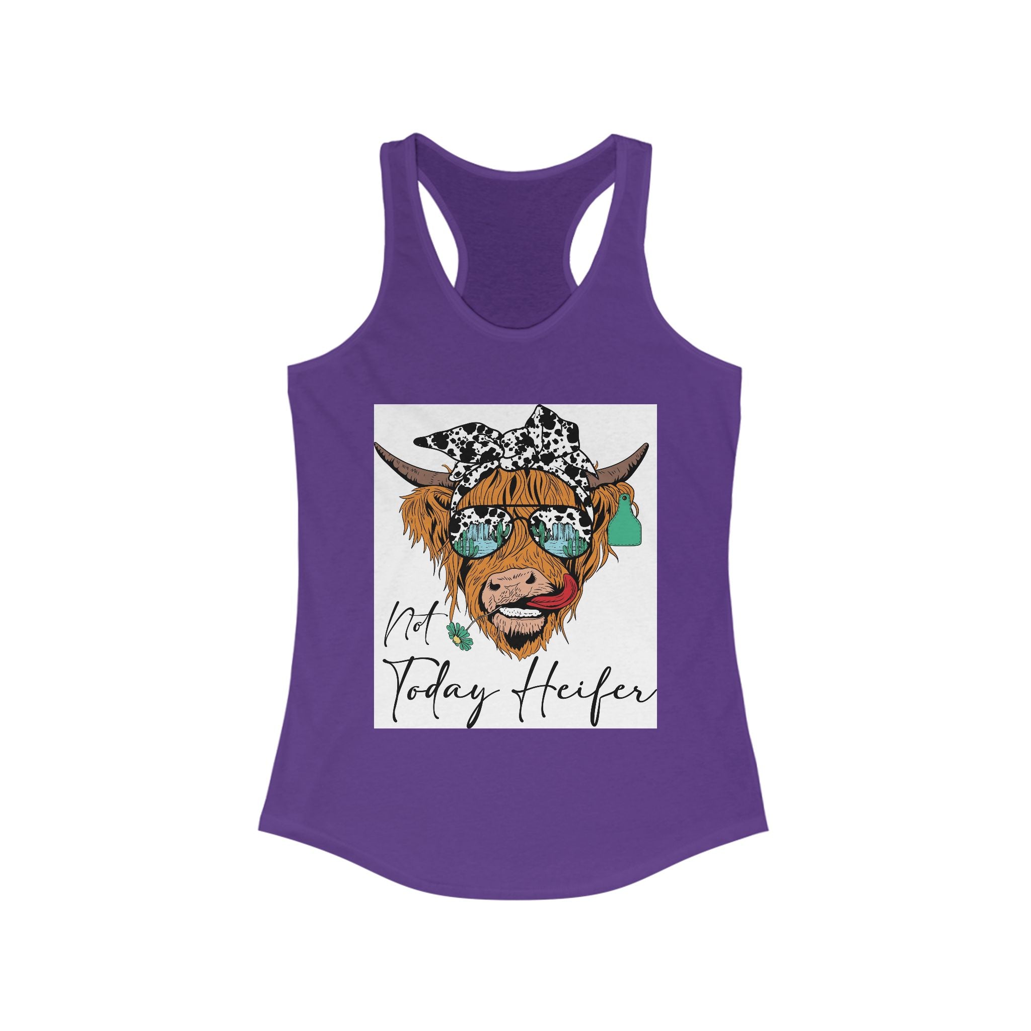 Whimsical Cow Tank Top for Women, Cute Farm Animal Tee, Summer Fashion, [...]