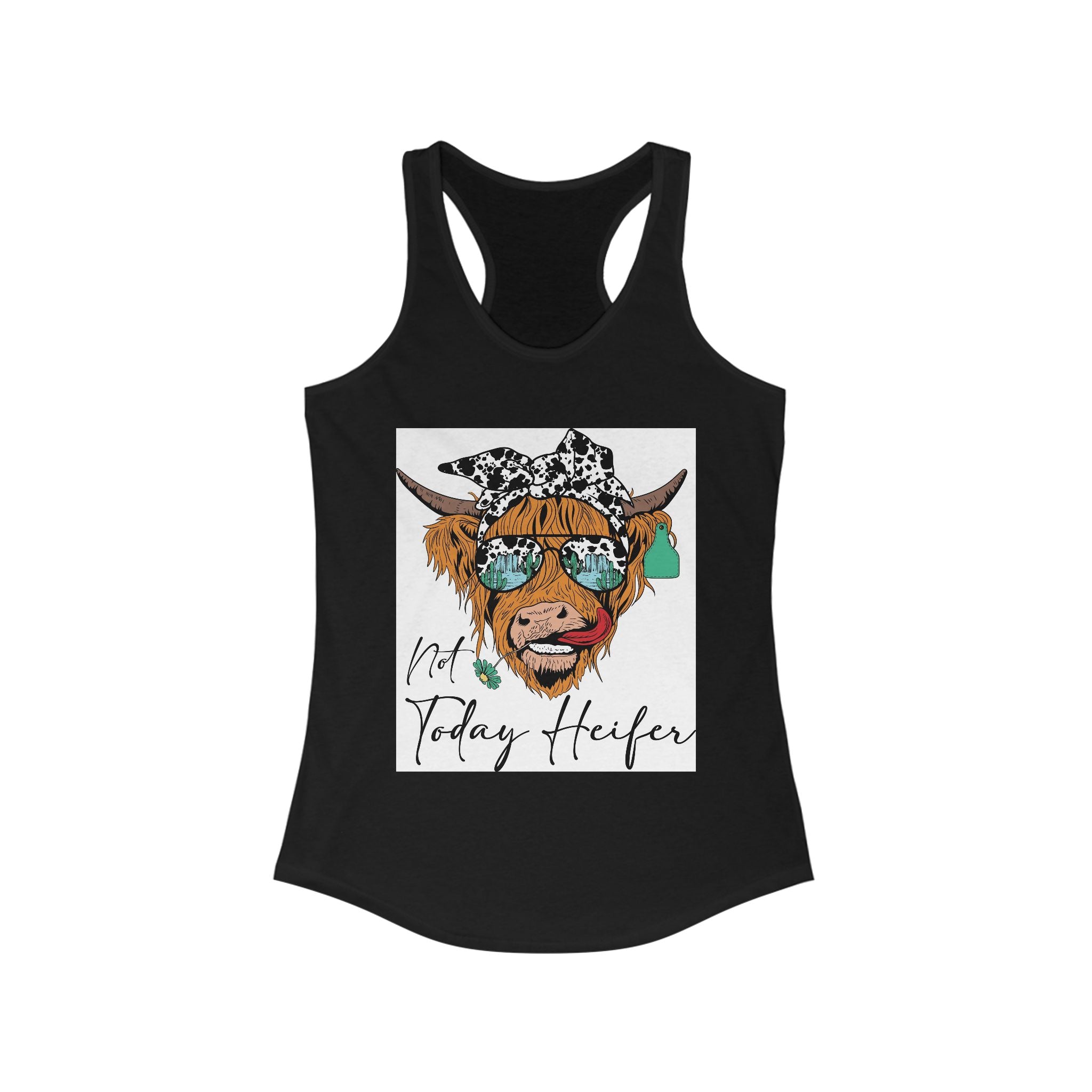 Whimsical Cow Tank Top for Women, Cute Farm Animal Tee, Summer Fashion, [...]