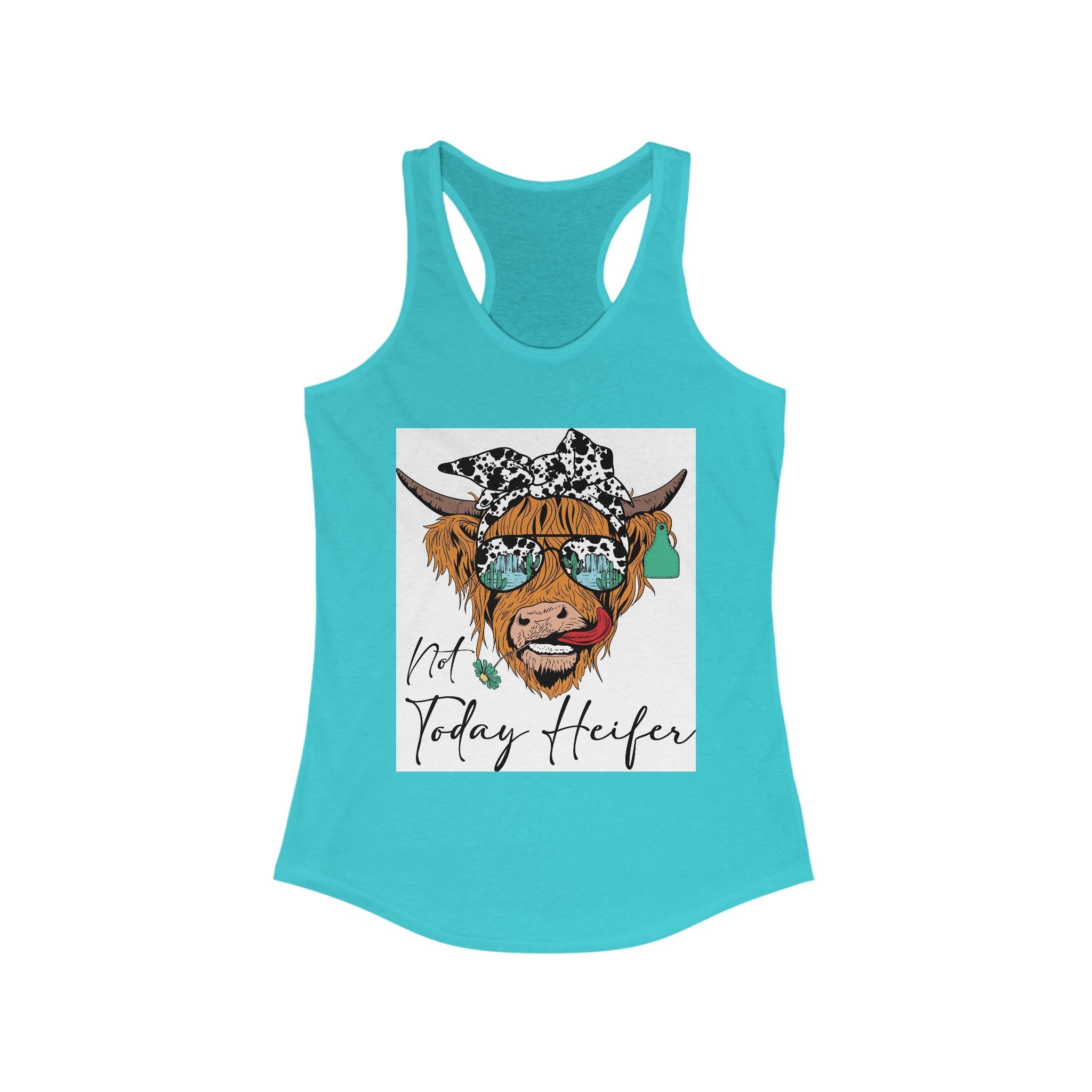 Whimsical Cow Tank Top for Women, Cute Farm Animal Tee, Summer Fashion, [...]